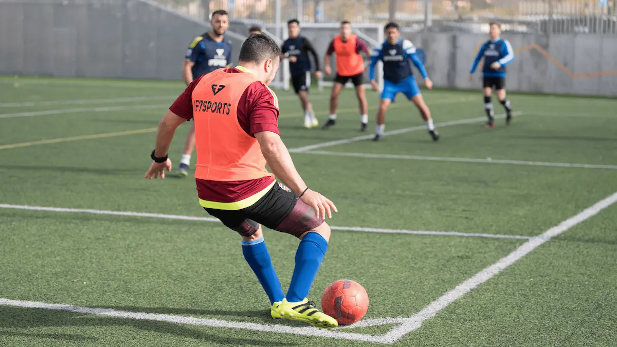 Jugador de IF7SPORTS en el Colegio Santa Mónica en Rivas Vaciamadrid.